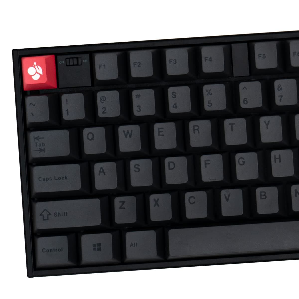 PBT Gray Keycaps Set Cherry Profile Retro Dye-Sub Keycaps 130 Keys Custom Minimalist Key caps for 60% 65% 70% 75% Cherry Gateron MX Switches Mechanical Keyboards