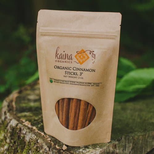Organic Cinnamon Sticks, 3" - 2 oz Kraft Pouch