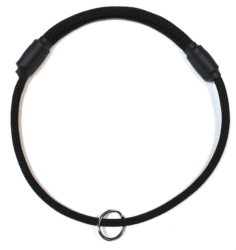 Thin Mountain Rope Dog ID Collar - Black -Medium Size - The Original Snickers Collar