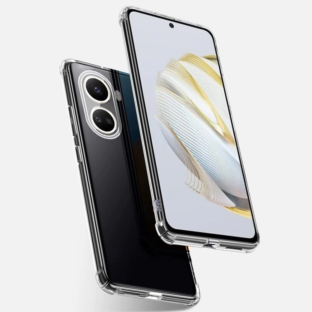 Huawei nova 10 SE Clear Case Ultra Crystal Thin Transparent Protective Back Cover Soft Flexible Bumper Hybrid Silicone [Shock Absorption] Case For Nova 10SE Transparent
