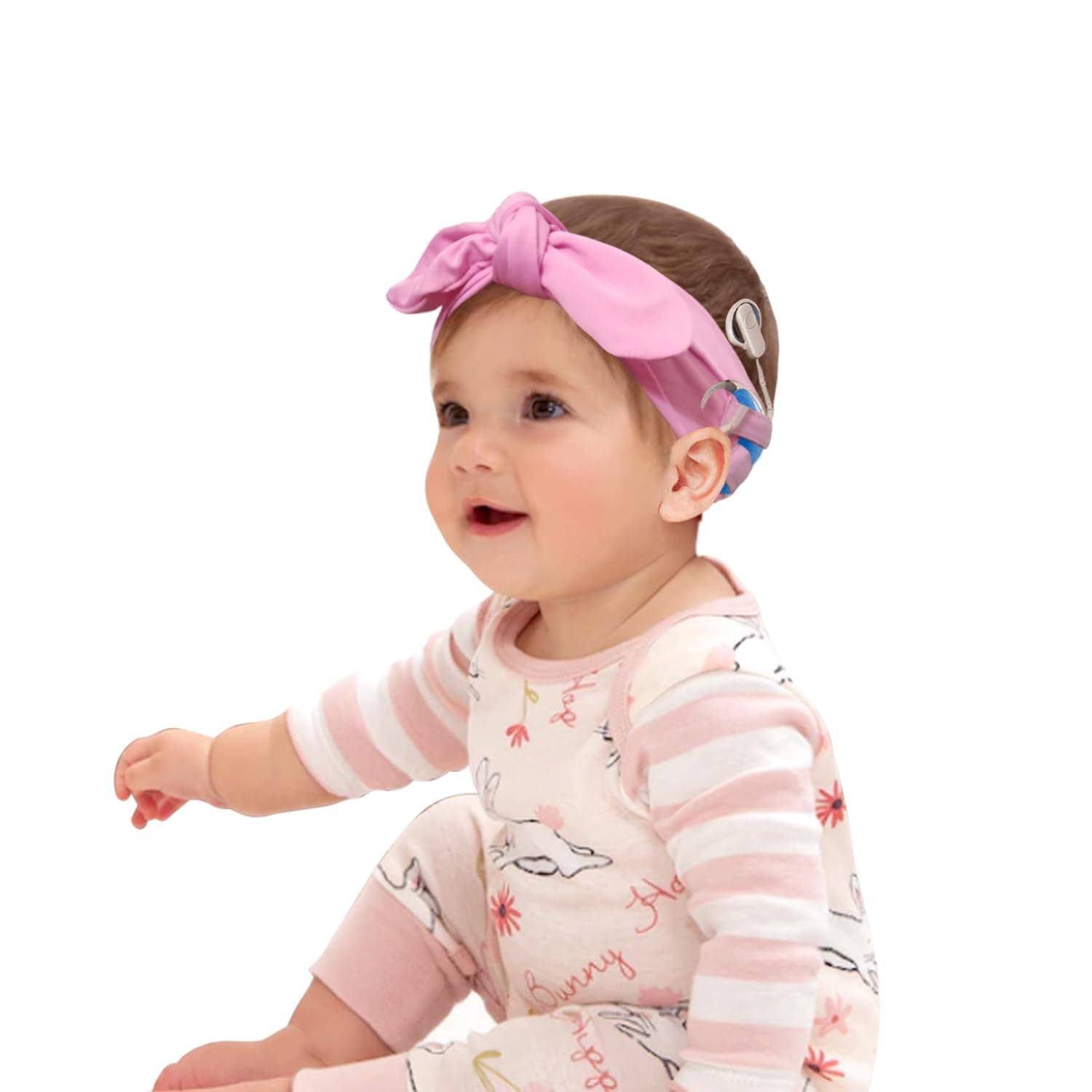 rainbowstar 2 Pack Cochlear Implant Headband with Bow for Children Hearing Aid Accessories Keep Cochlear Implant Secure