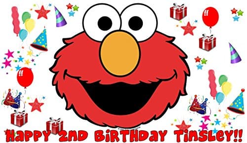 Elmo Edible image Cake Topper