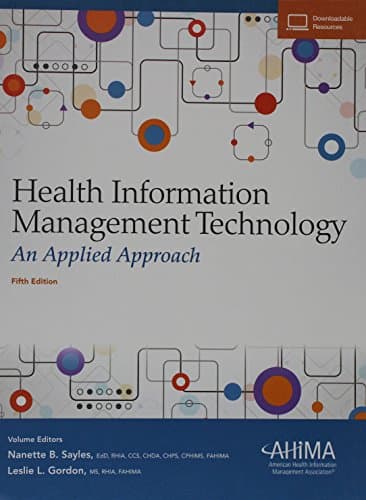 Health Information Management Technology: An Applied Approach