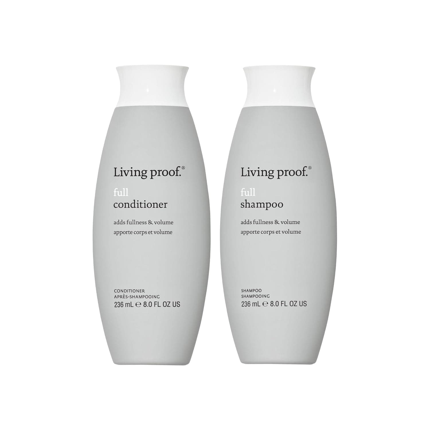 Full Shampoo and Conditioner Set, Volumizing Shampoo for Thin Hair, Paraben & Silicone Free, Safe for Color Treated Hair