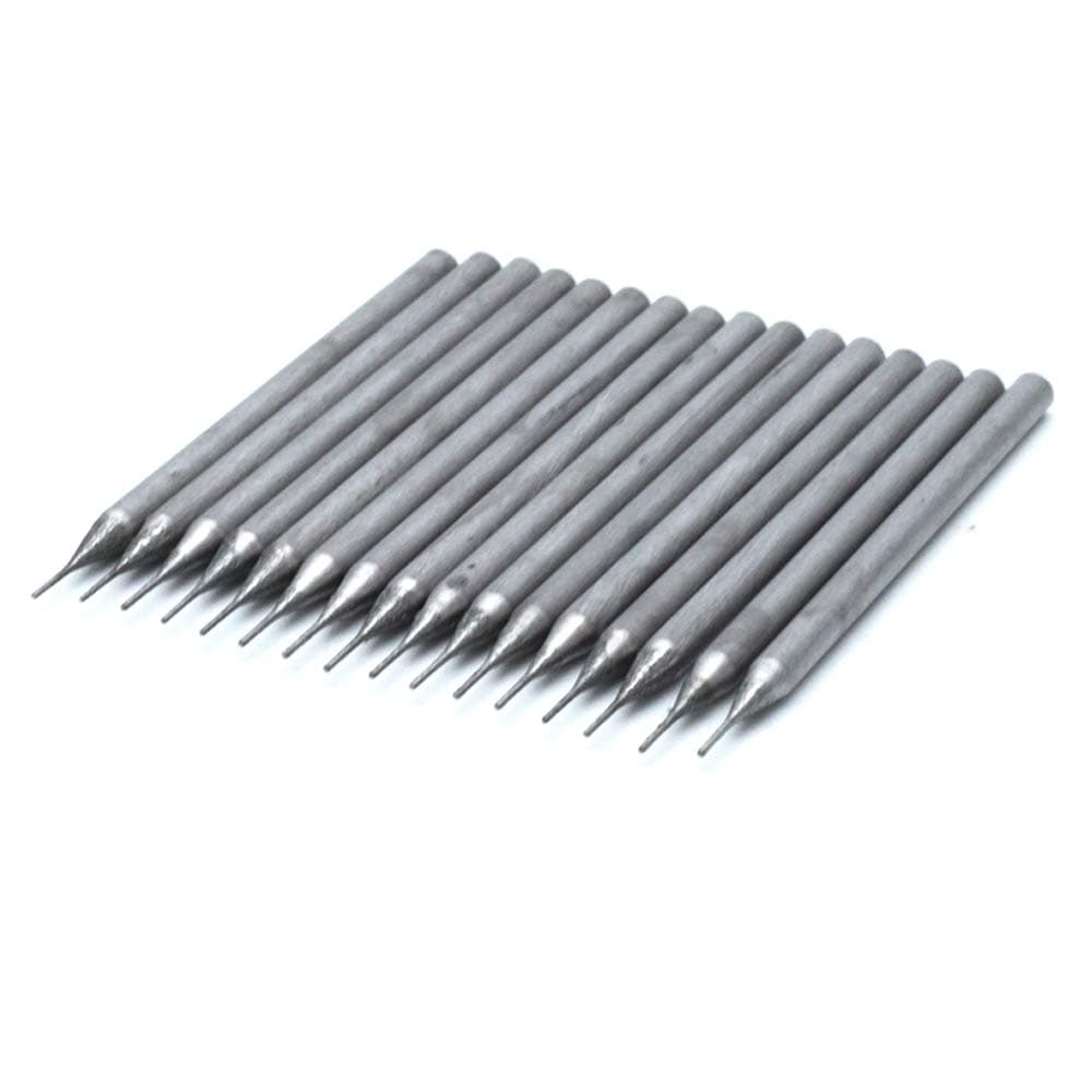 Sscon 30Pcs 0.4mm Diamond Coated Hole Saw Drill Bits Carving Drilling Hole Tools for Jewelry Gems Glass