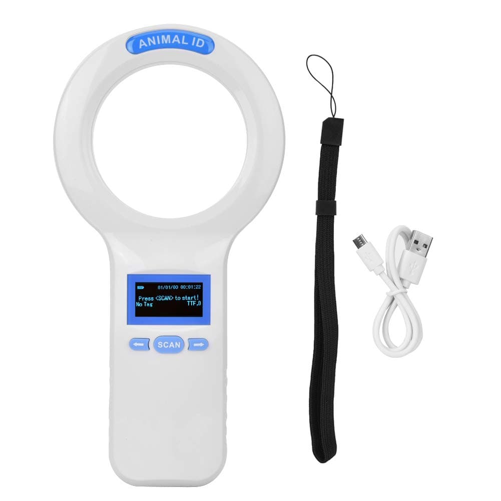 Cryfokt Pet Microchip Scanner, 134.2Khz Animal Id Reader, Real Time Data , Chip Scanner With 1000 Storage, Usb Rechargeable For Pets Cats Dogs