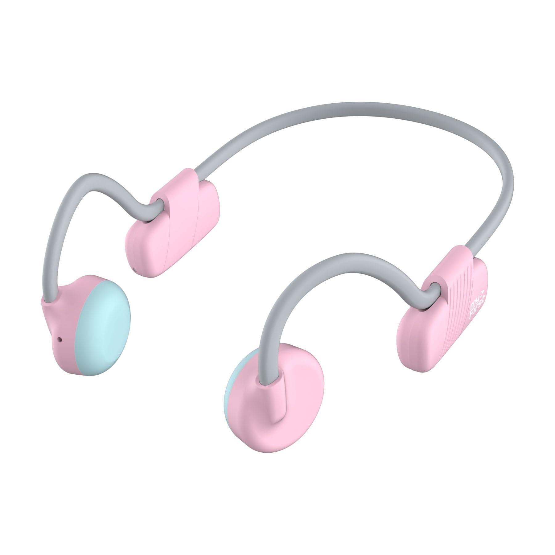 OAXIS myFirst Bone Conduction Headphones (Lite Version) Wireless Headphone for Kids Suitable with Built-in Microphone for Online Class, Music Player, Audiobook Girls Boys Age 4-15 (Pink)