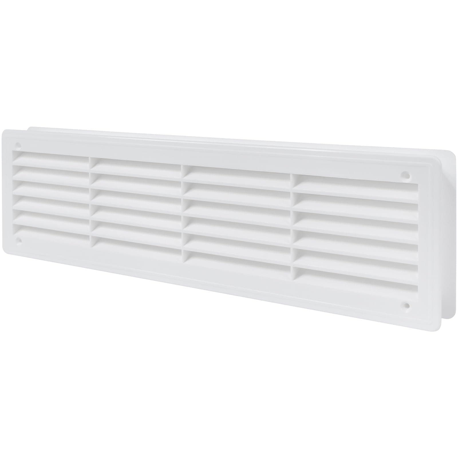 Vent Systems 18" x 5" White Plastic Door Vent Grille - Modern Style - Ideal for Interior Doors, Garages, Cabinets - Easy Installation - Enhances Air Circulation