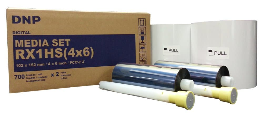 DNP 4x6 Print Media for DS-RX1HS Dye Sub Printer; 1400 Total Prints; 4x6 Paper Size