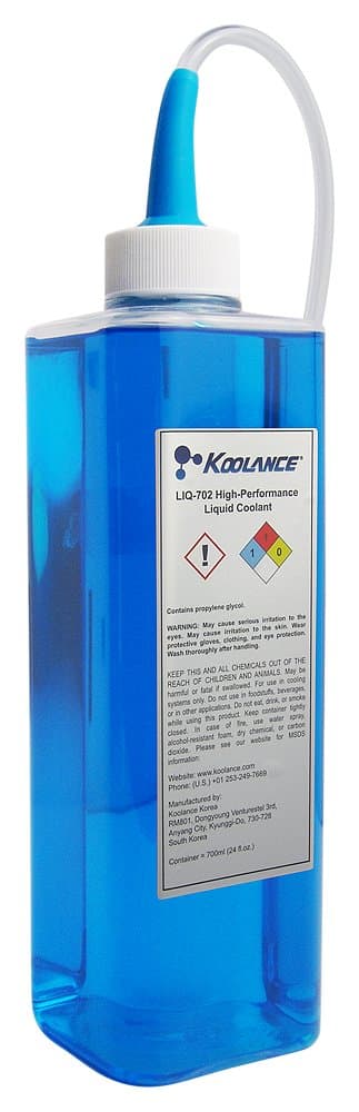 Koolance LIQ-702BU-B Koolance 702 Liquid Coolant, High-Performance, UV Blue, 700ml (24 fl oz)