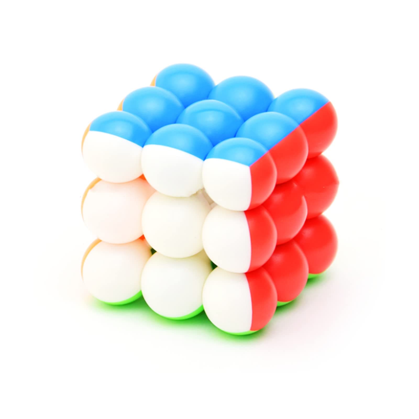 YJ 3x3 Ball Cube Bead 3x3x3 Stickerless Magic Cube Puzzle