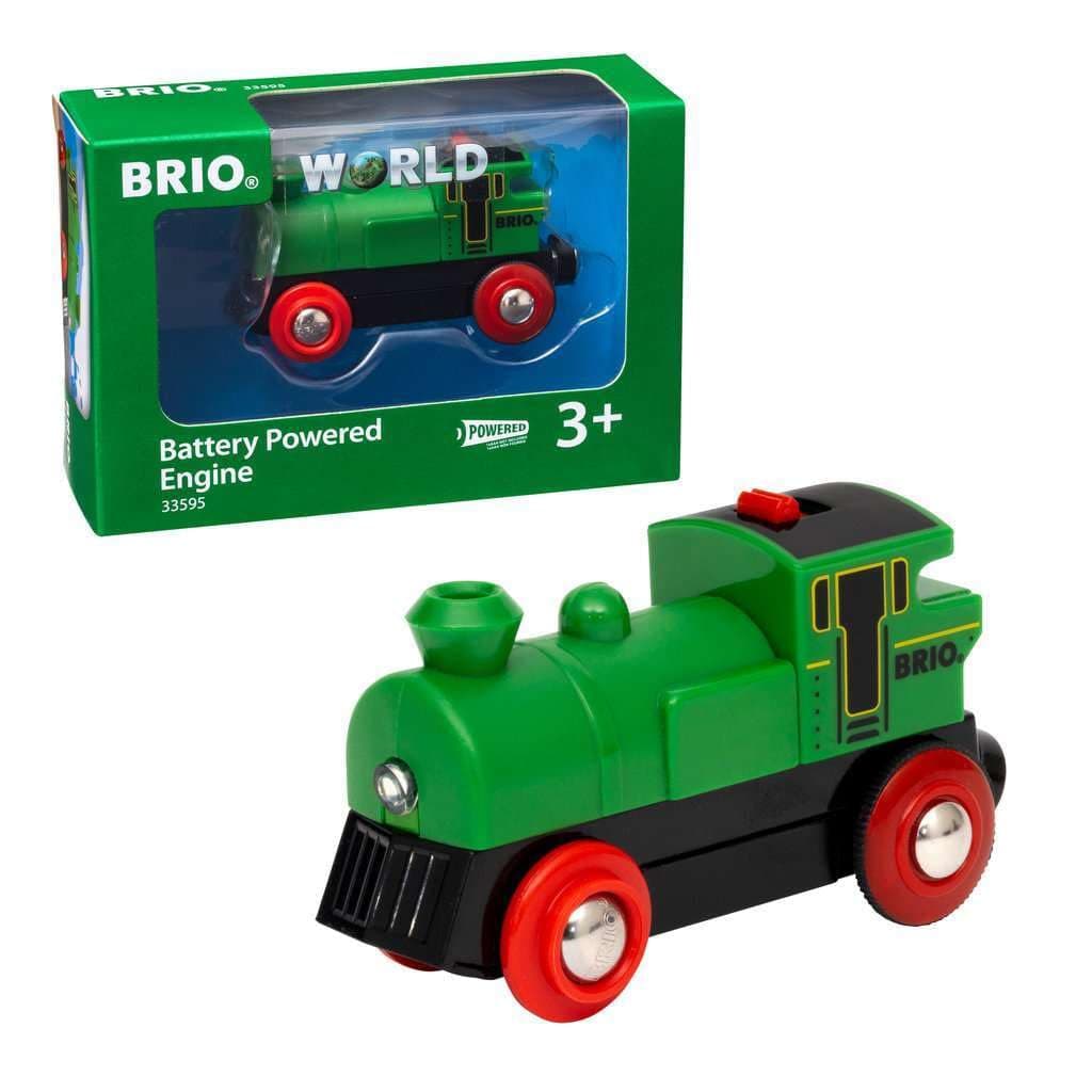 BRIO World - 33595 Battery Powered Engine Train | Toy Train for Kids Ages 3 and Up