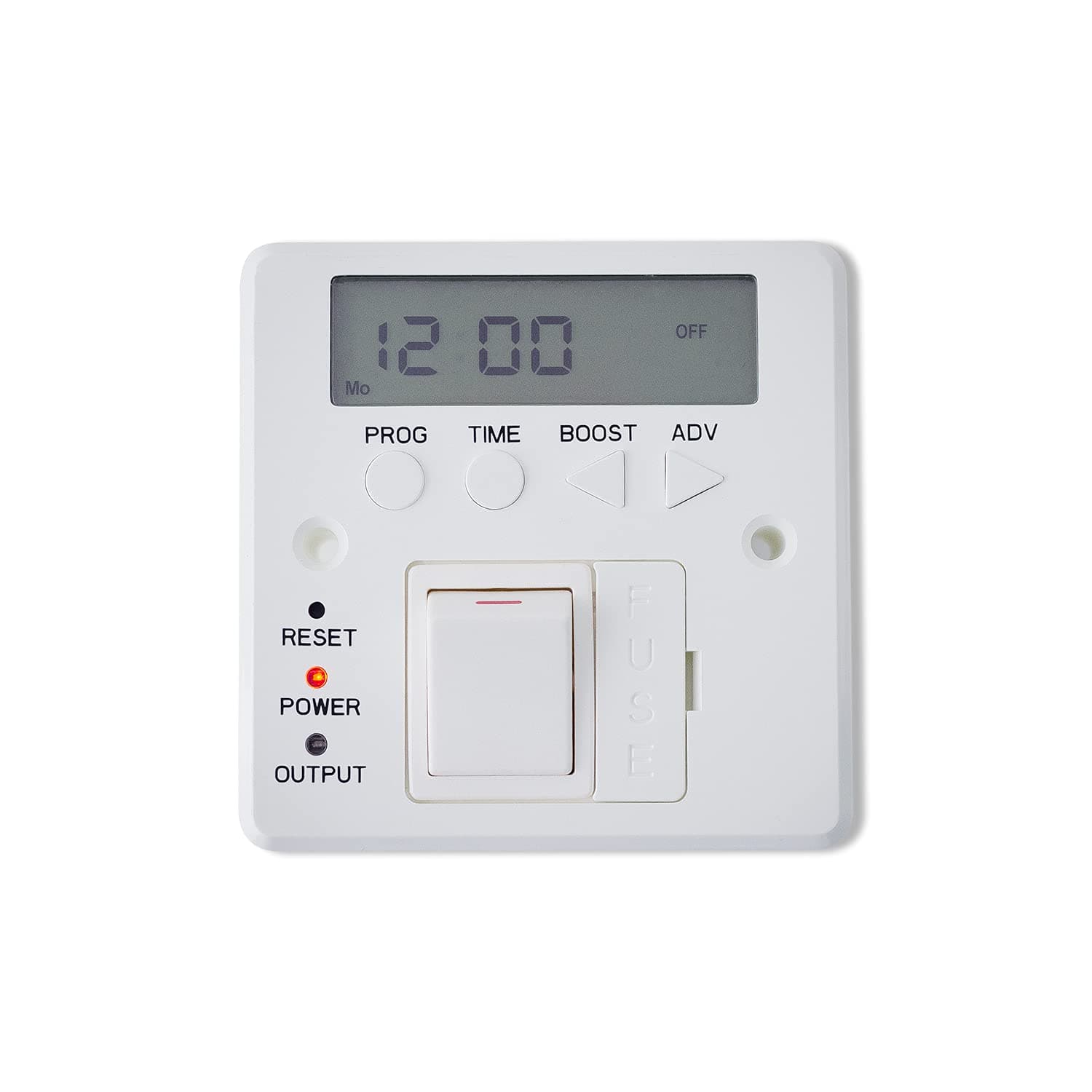 Companyblue Digital Timer Switch Fused Spur Wall Controller For Electric Towel Rail Radiators Timeswitch