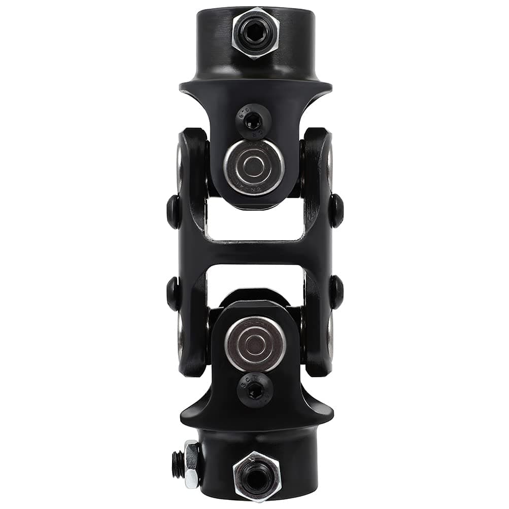 SCITOO 3/4" DD X 1" DD Steering Shaft Universal U-Joint Chrome Single, 83mm Working Angle 35 Degree