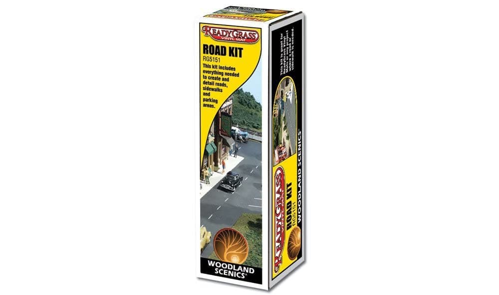 Road Kit - 48 x 3 inches - Includes Road Kit, Sidewalk Material, Parking Area Material, Instructions - Adults - Manual Operation - Indoor Use - Map Theme