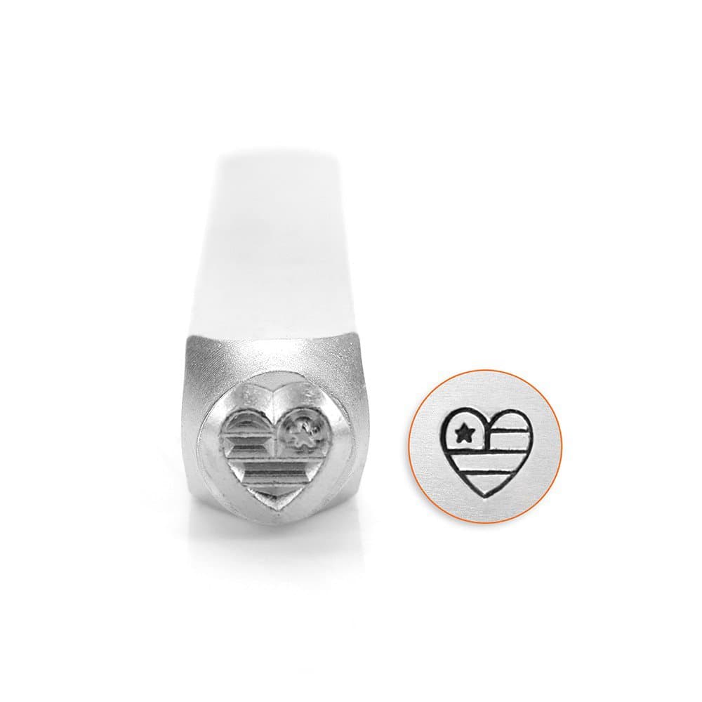 ImpressArtHeart Flag Design Stamp, 6mm