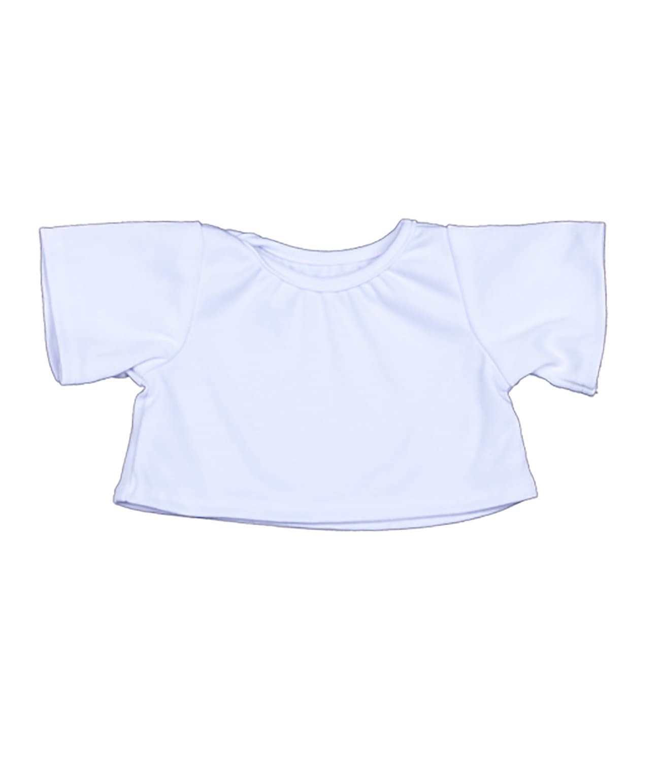 White TShirt Fits Most 8"-10" Webkinz,Shining Star,Make Your Own Stuffed Animal