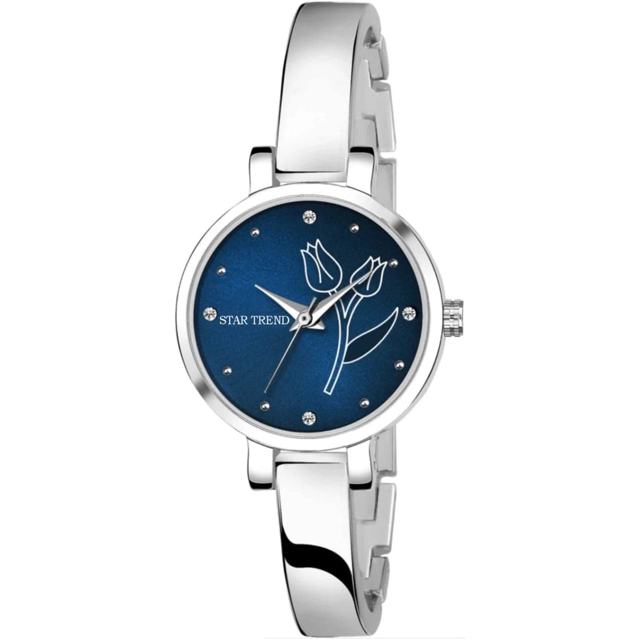 ST-70 Analogue Silver Strap and Blue Coloured DAIL
