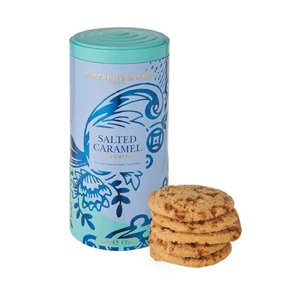 British, Piccadilly Salted Caramel Biscuits, 200g Tin (1 Pack)