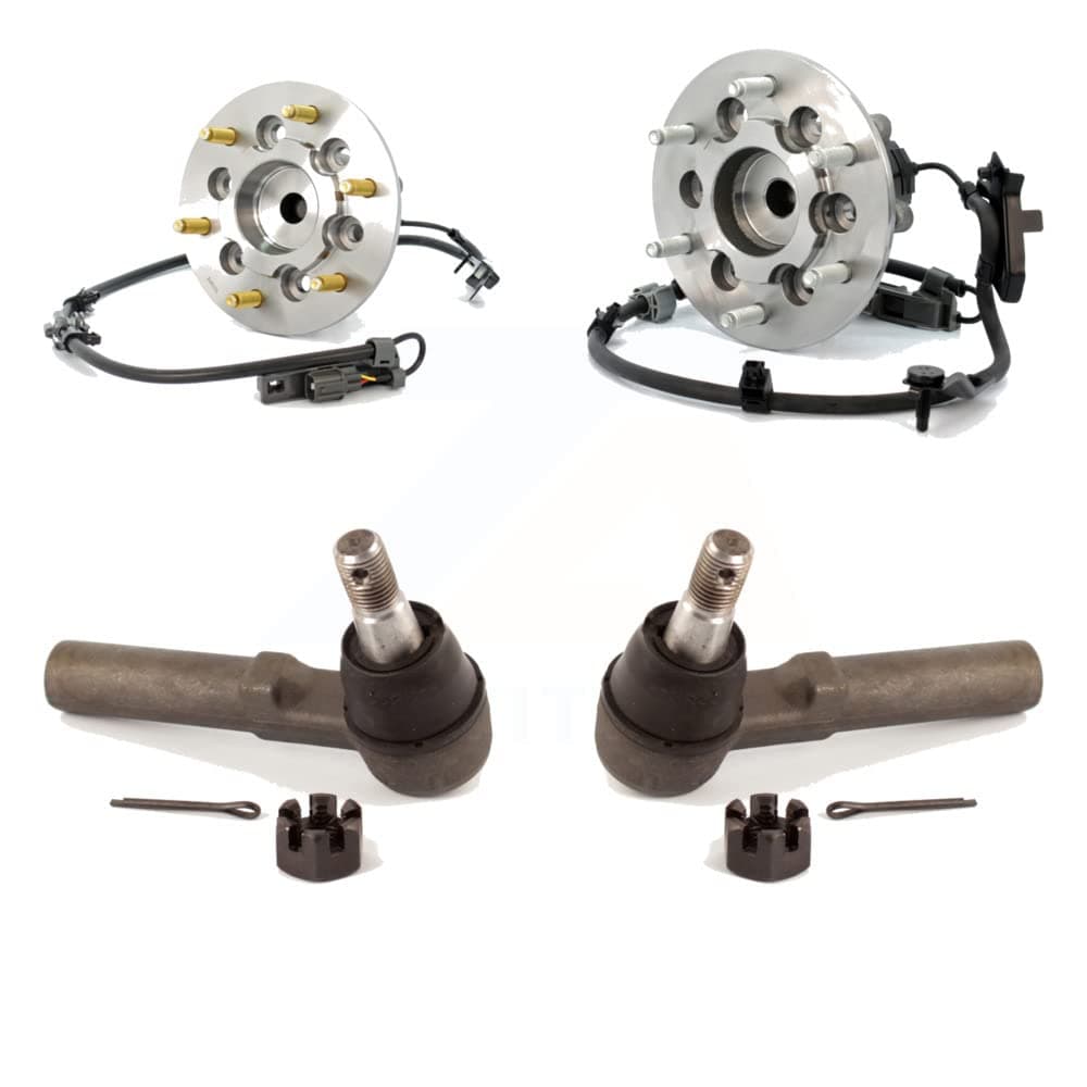 Front Wheel Bearing And Tie Rod End Kit Replacement For 2004-2005 Chevrolet Colorado GMC Canyon With Sport Chassis Package (ZQ8) RWD - Left Right Side (Driver Passenger) K7T-100322