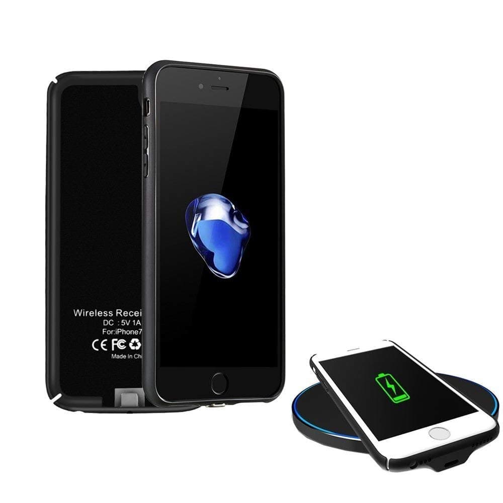 XLTOK QI Receiver Case [5.5 inch] Wireless Charging Receiver Case Compatible with iPhone 7 Plus / 6S Plus / 6 Plus - Black