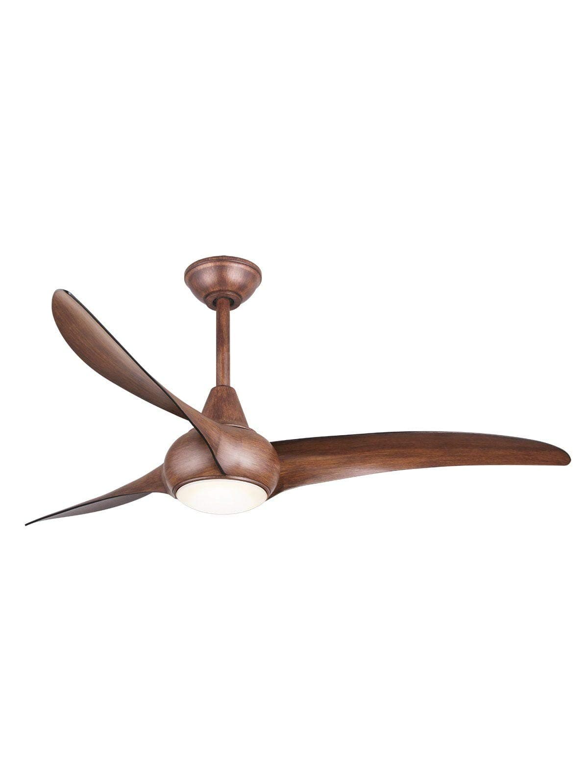 CASA BRUNO Wave design ceiling fan Ø 132 cm, koa, with light