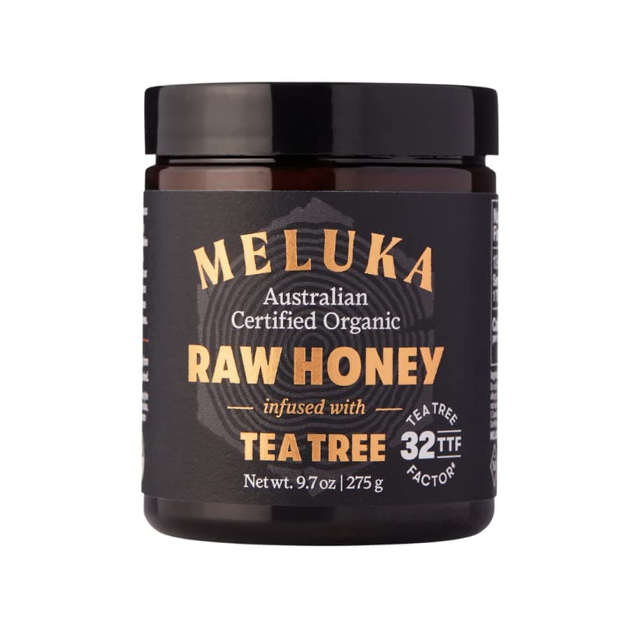Meluka Native Premium Honey Infused with Tea Tree, TTF32, Unpasteurized and Unfiltered