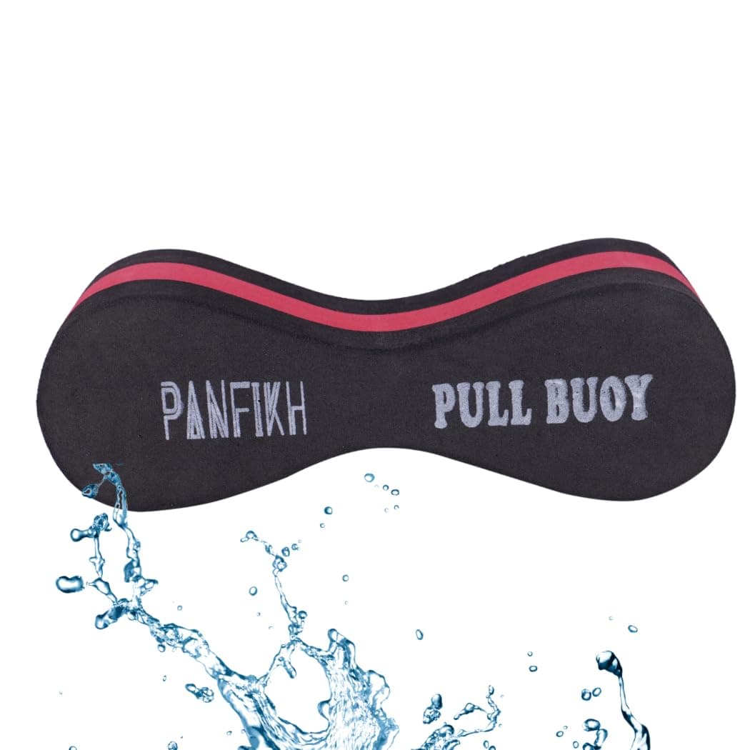 PANFIKH Swimming Pull Buoy - 6 Layer Foam Leg Float for Swimming Pool Training - Ideal Support for Kids and Beginners Only (Black)
