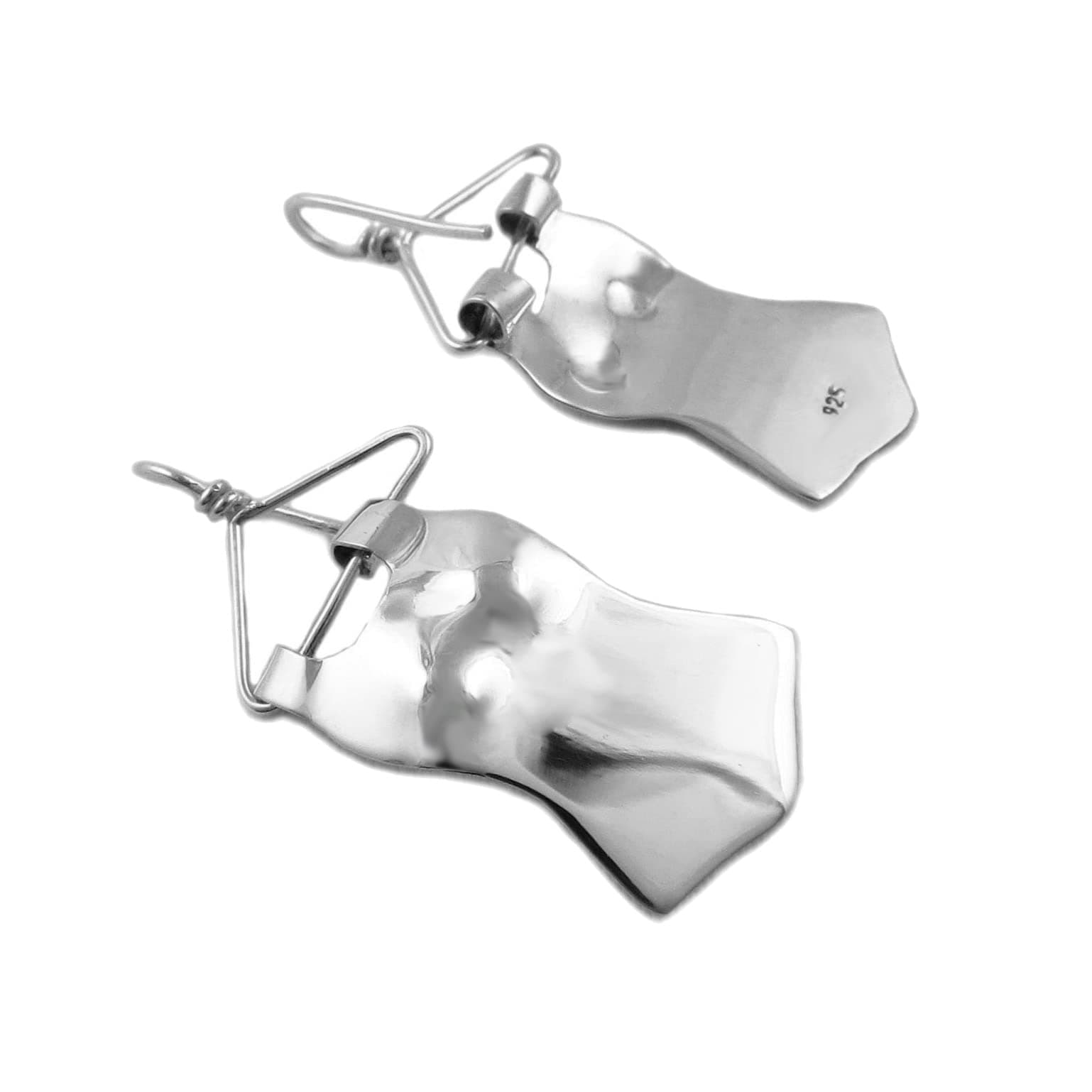 Long 925 Silver Bodice and Hanger Earrings