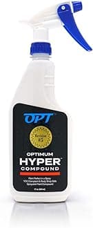 Optimum Hyper Compound - Spray Compound for Car Scratch Repair and Swirl Removal - Long Working Time, No Dusting, and Residue Free (17 oz.)