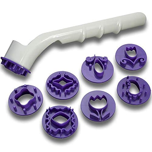 Roll Fondant Decorative Punch Set Molded Modelling Tools 8 Pieces