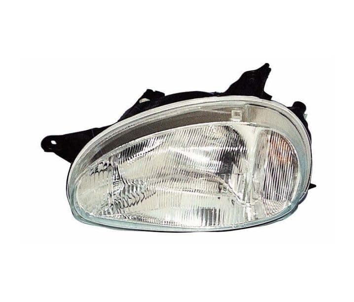 Headlight Left side headlamp driver side headlight assembly projector front light car lamp car light compatible with Opel Corsa B 1993 1994 1995 1996 1997 1998 1999 2000 VP2309L