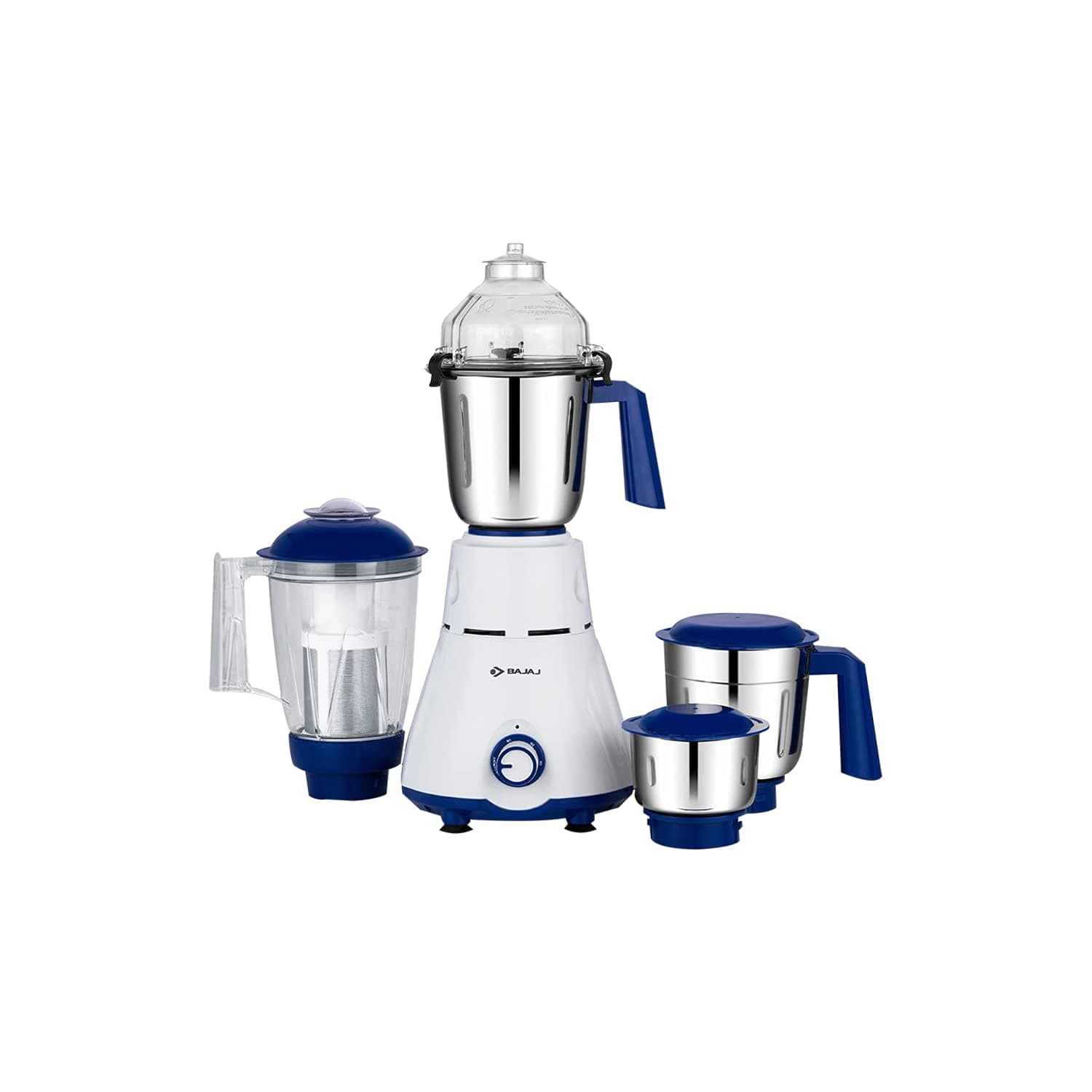Bajaj Rex 750W Mixer Grinder, White/Blue