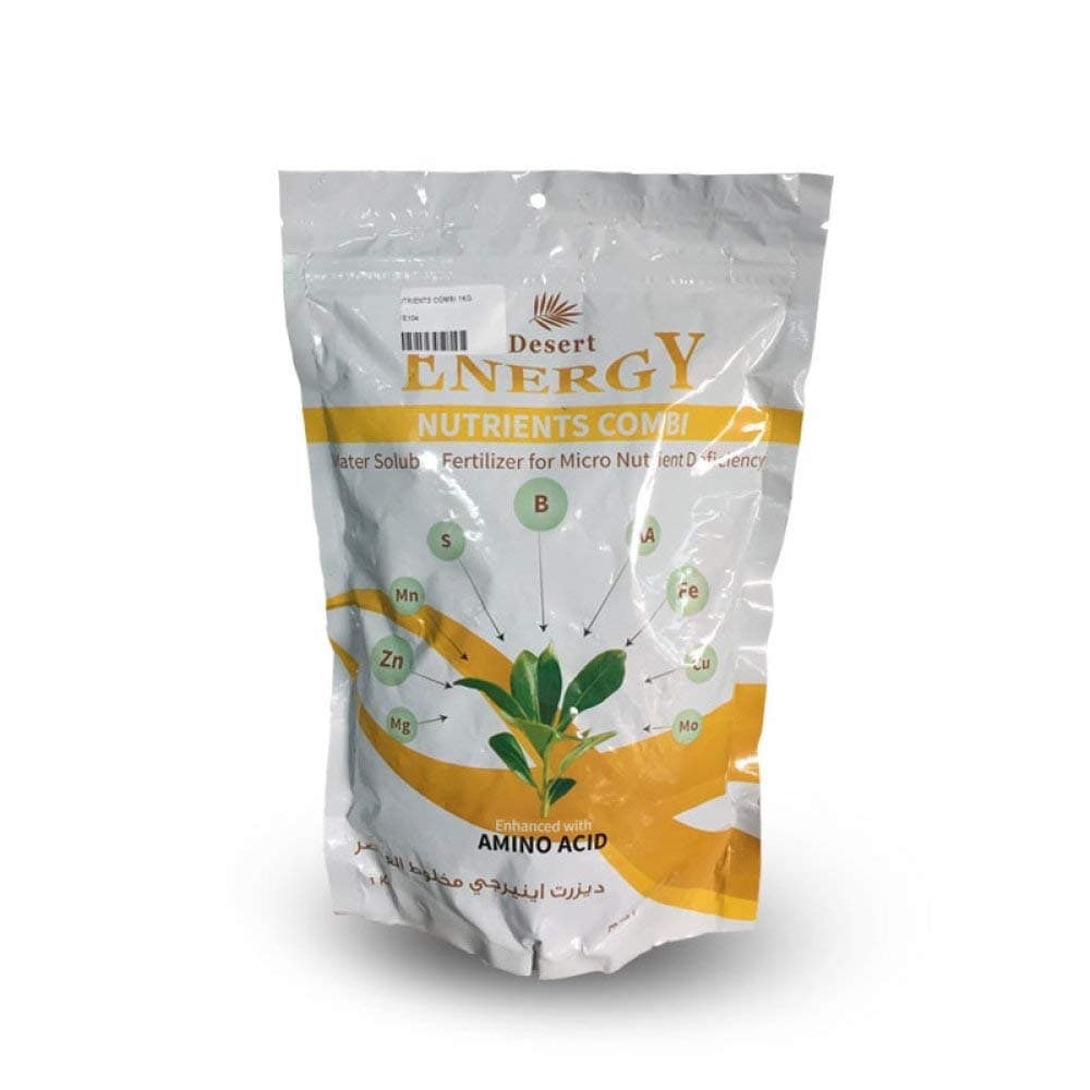 Nutrients Combi Water Soluble Fertilizer For Micro Nutrients Deficiency 1 KG Enhanced With Amino Acid