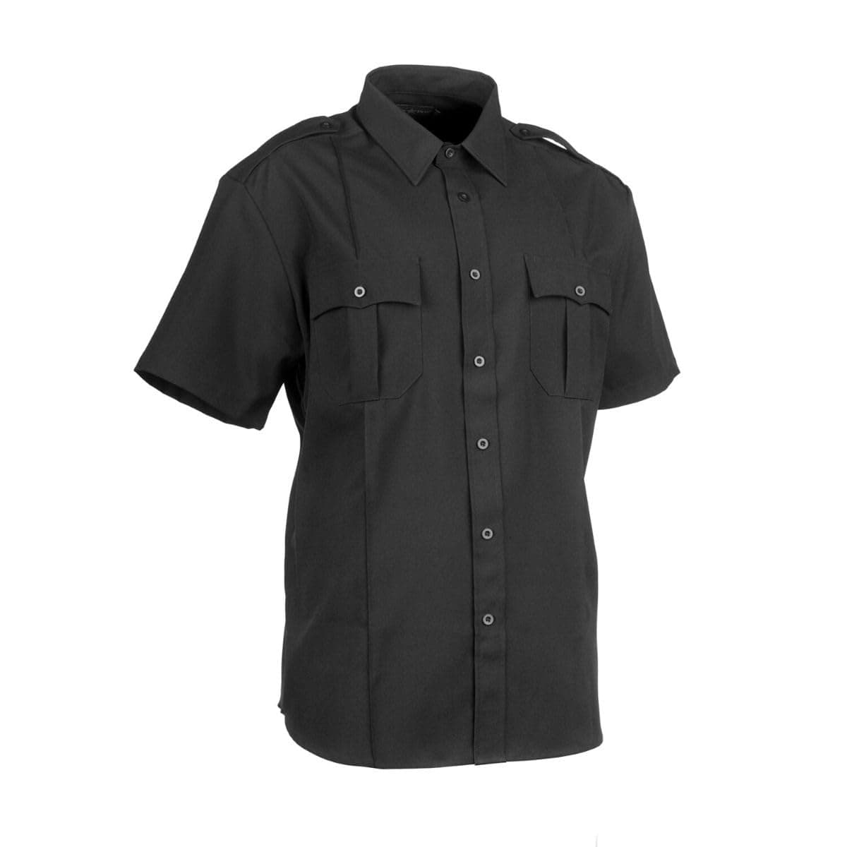 First Class 100% Polyester Short-Sleeve Men's Uniform Shirt Navy Blue