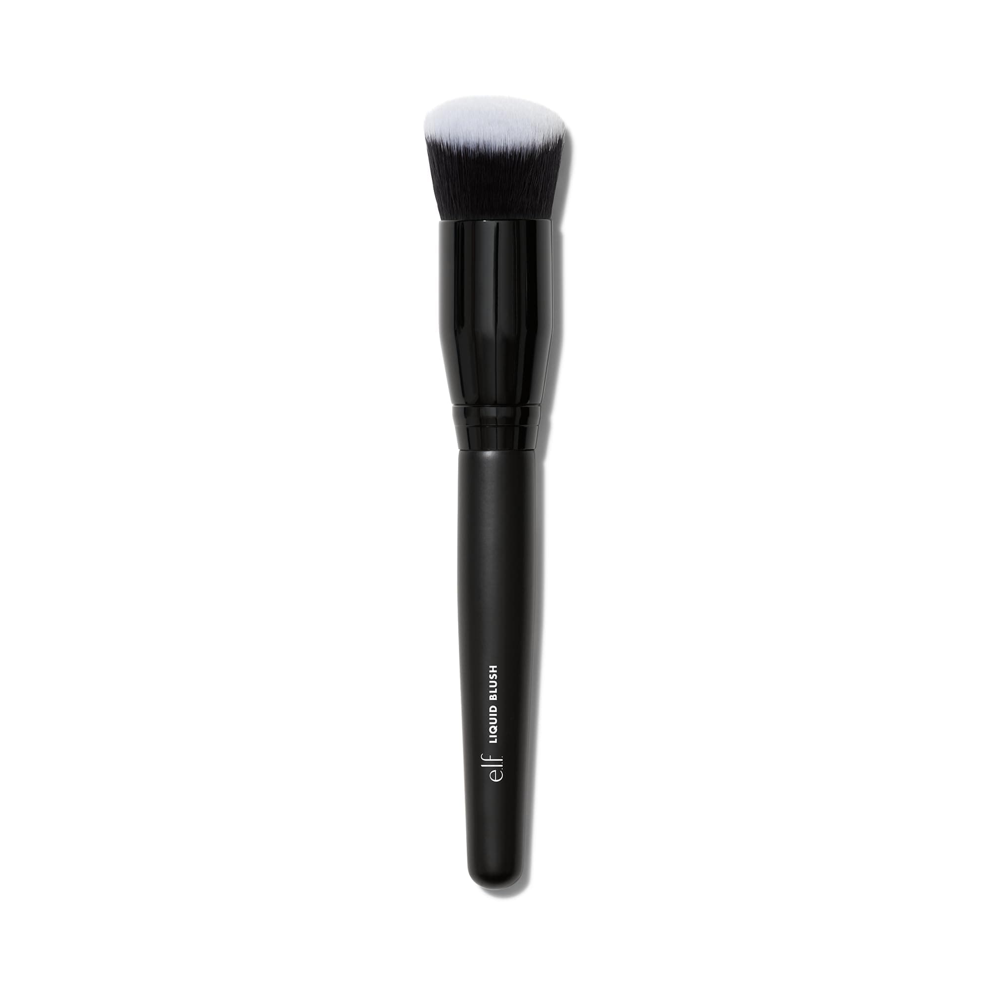 e.l.f. Camo Liquid Blush Brush, Angled Blush Brush Ideal For Applying & Blending Colours On Cheeks, Soft, Dense Bristles, Vegan & Cruelty-free