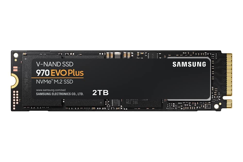 SAMSUNG 970 EVO Plus SSD 2TB M.2 NVMe Interface Internal Solid State Drive with V NAND Technology MZ V7S2T0B/AM, Black