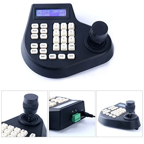 CCTV joystick Keyboard Controller LCD Display for PTZ Speed Dome Camera control
