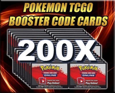 200 Booster Pack Code Pokemon Card Lot - Online Game PTCGO