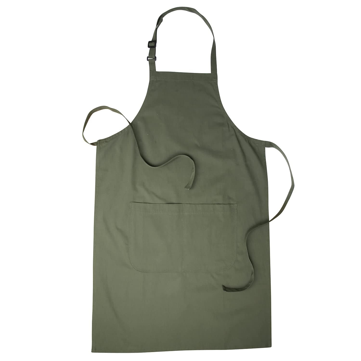 Bronta Mill Plain Unisex Chef Work DIY Apron with Twin Pockets - 6 Colours