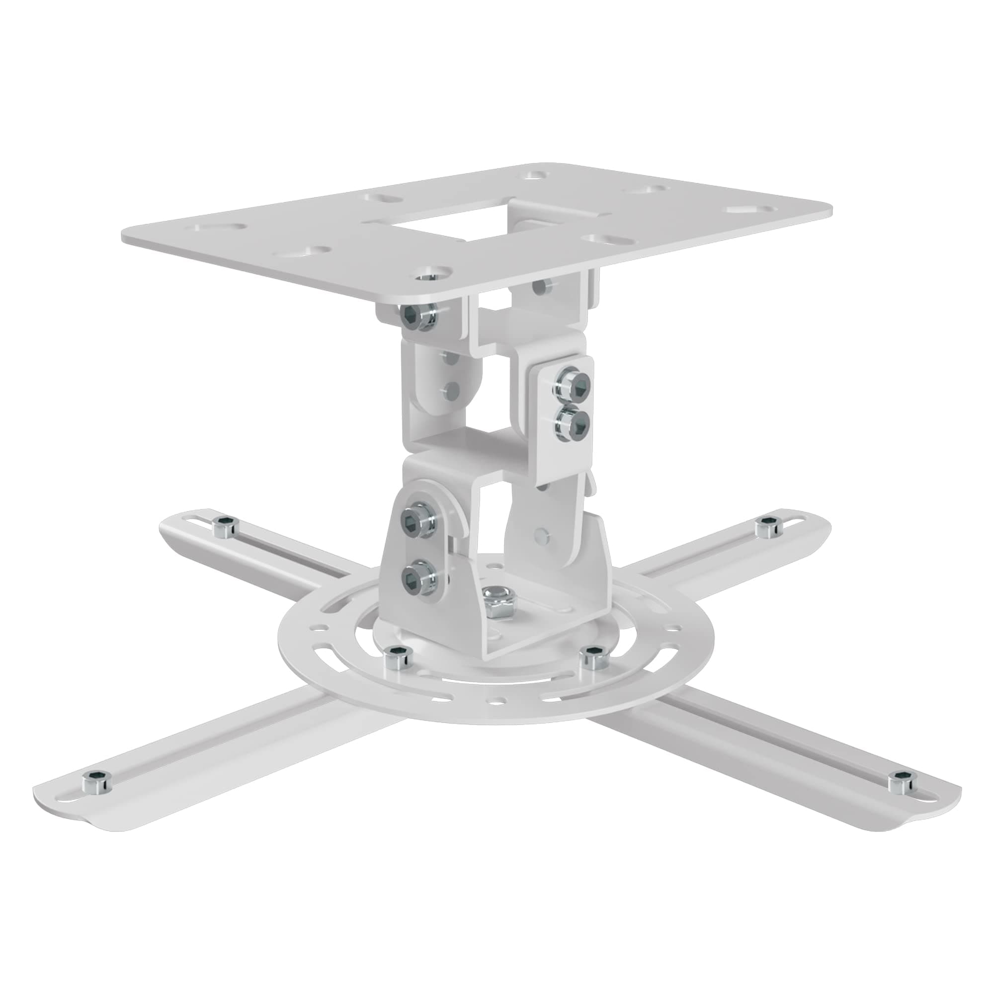 Universal Projector Ceiling Mount Low Profile Projector Mount w/Retractable Arms and Multiple Adjustment Function PR14W
