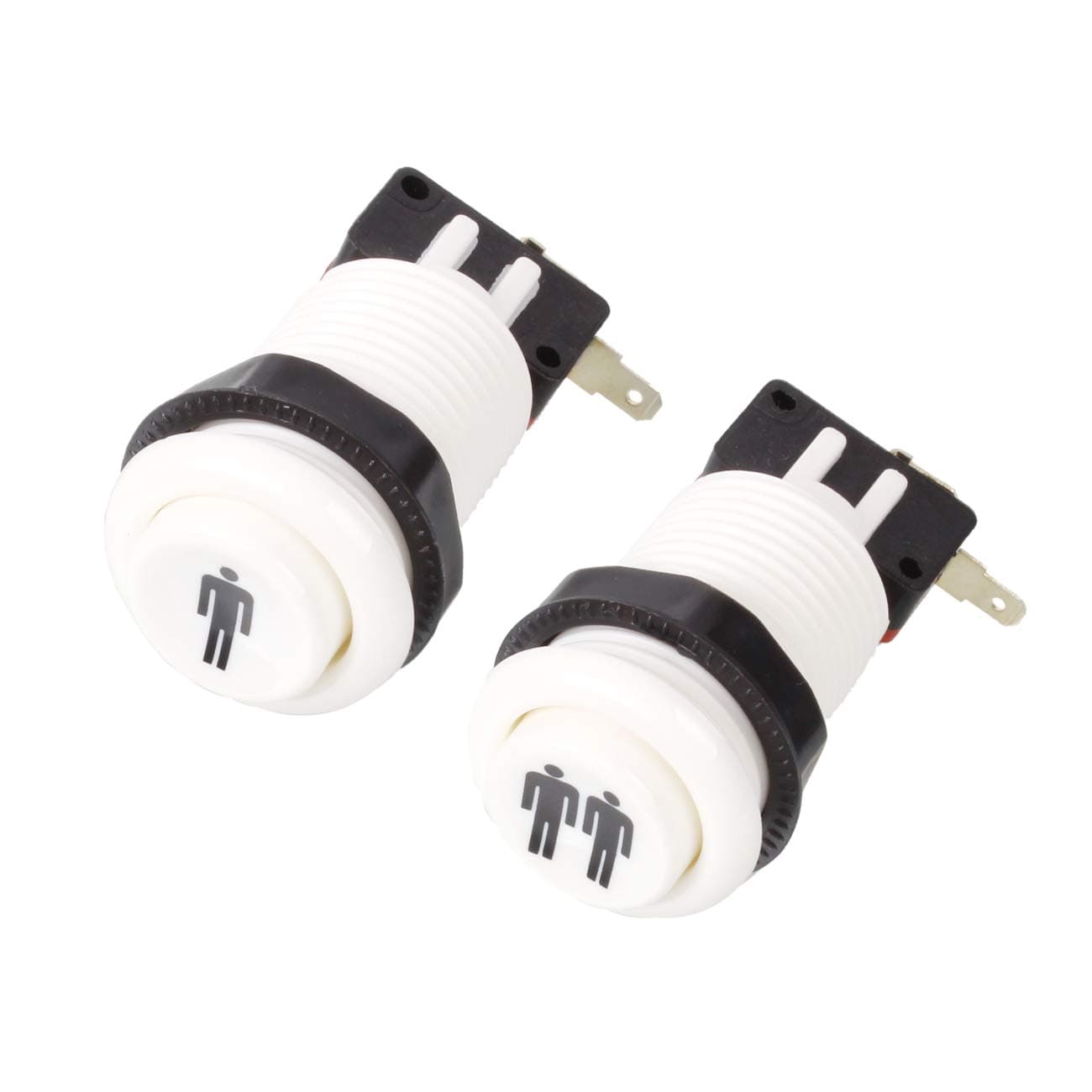 EG STARTS Happ Style 1 Player / 2 Player Start & Home Push Buttons With Micro Switch Compatible For Arcade Machine Games Mame Jamma Parts