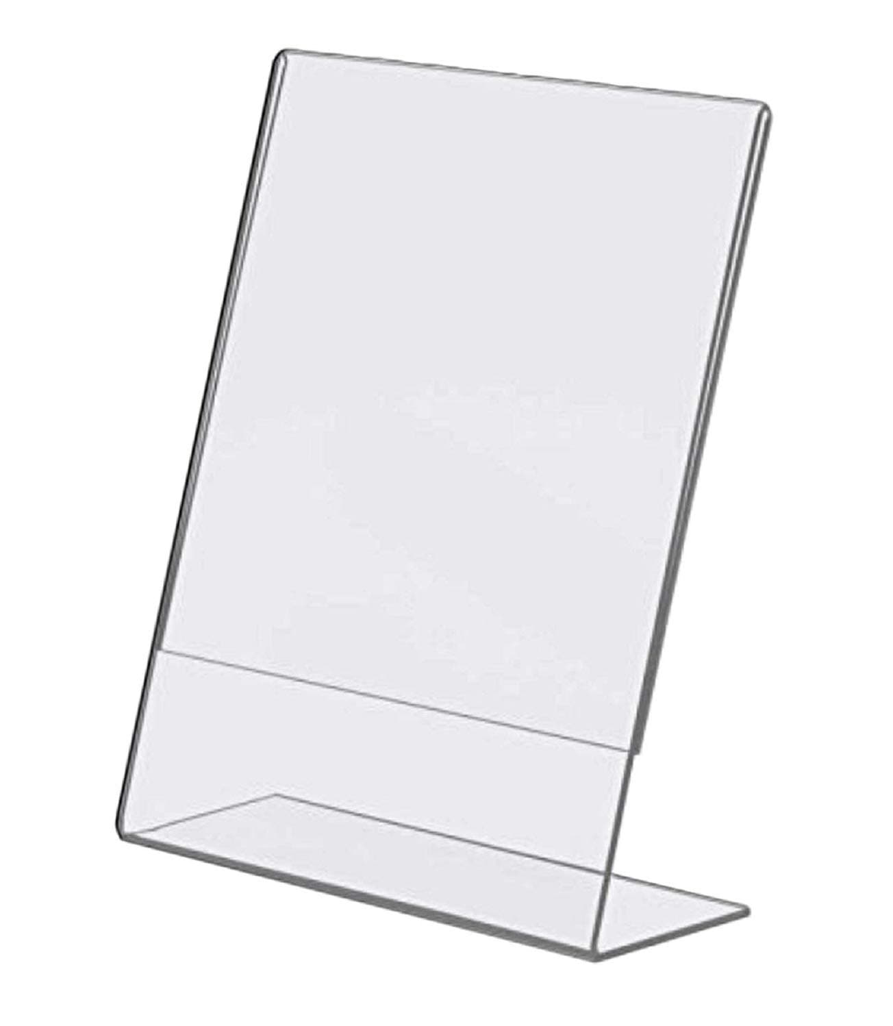 6Pack Acrylic 4 x 6 Slanted Sign Holders