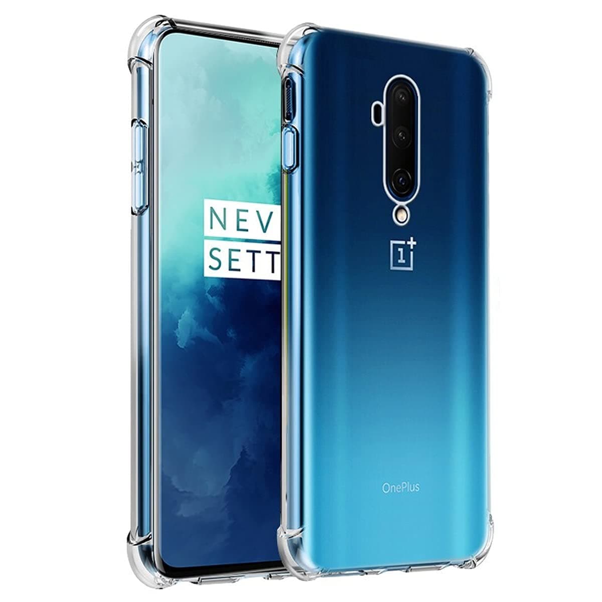 for OnePlus 7T Pro Case Clear, Corner Shockproof Protective Phone Case Soft TPU Slim Thin Case for OnePlus 7T Pro - Clear