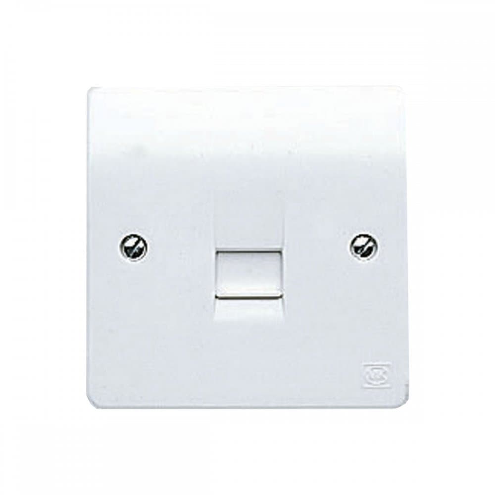 MK Logic Plus K422WHI 1-Gang Master Telephone Socket