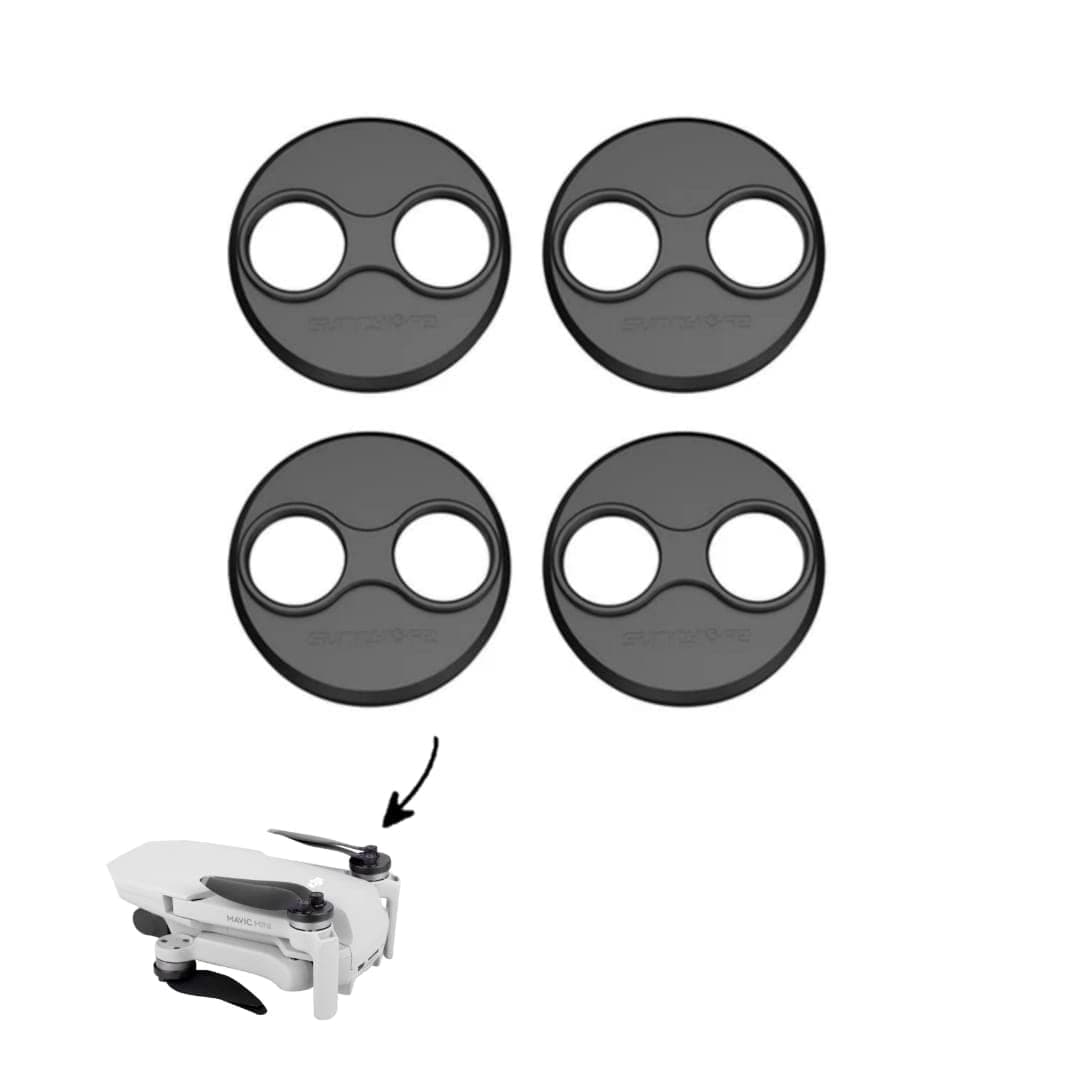 GetZget® Motor Cover Cap for DJI Mavic Mini/Mini 2/ Mini SE/Mini 3 Pro Accessories Dust Protection Aluminum Caps (Black)