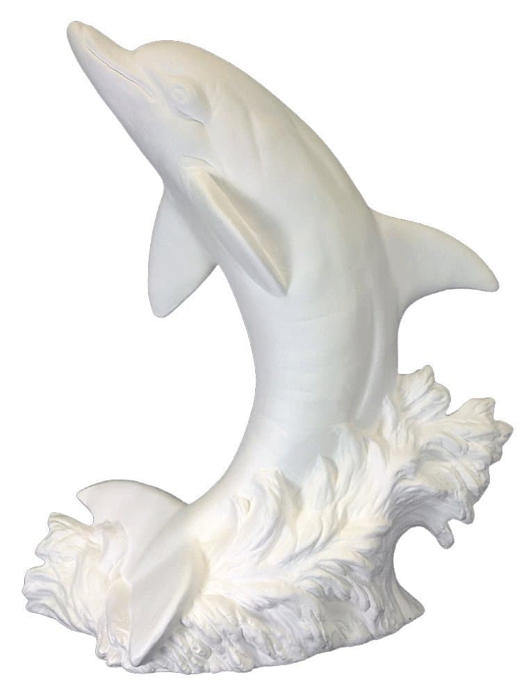 Ceramic Bisque - Ready to Paint - Jumping Dolphin