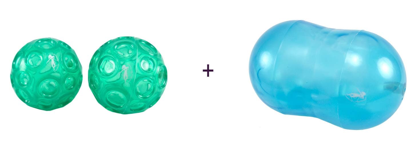 Franklin - Balls Set - Beginner or Professional Set of 2 - For Regular Use in Dance, Pilates, Yoga and Physical Therapy Frenchine Exercises (Set 1)