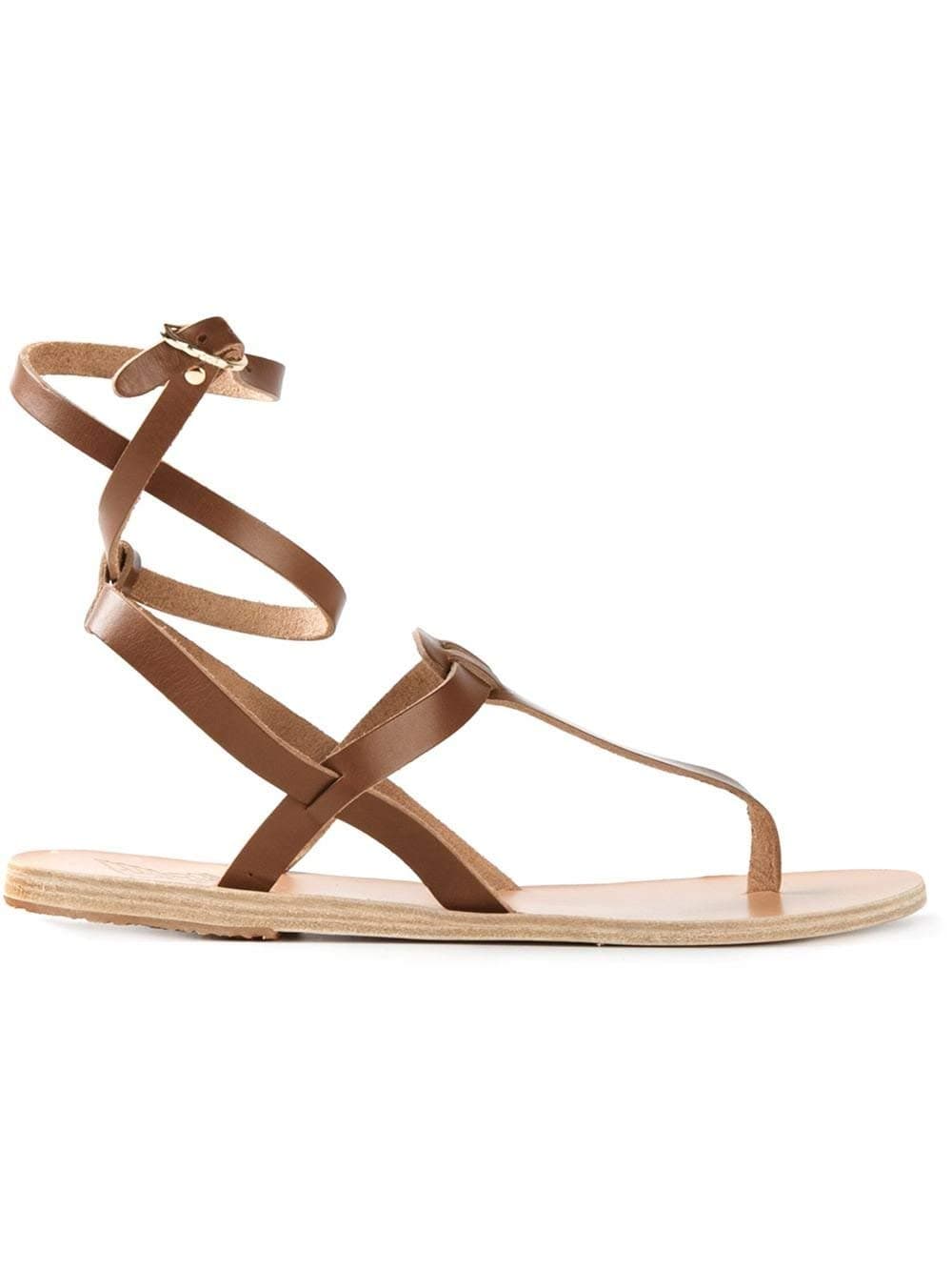 Ancient Greek Sandals Estia Brown 35