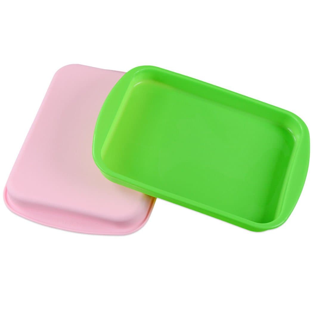 Rectangle Silicone Mould Cake Pan Non Stick Flexible Baking Tin Mold Kitchen Bakeware Mould #1